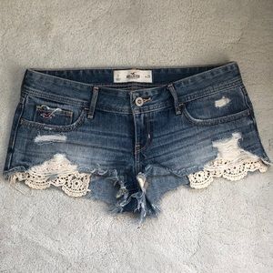 Hollister Low-Rise Denim Shorts